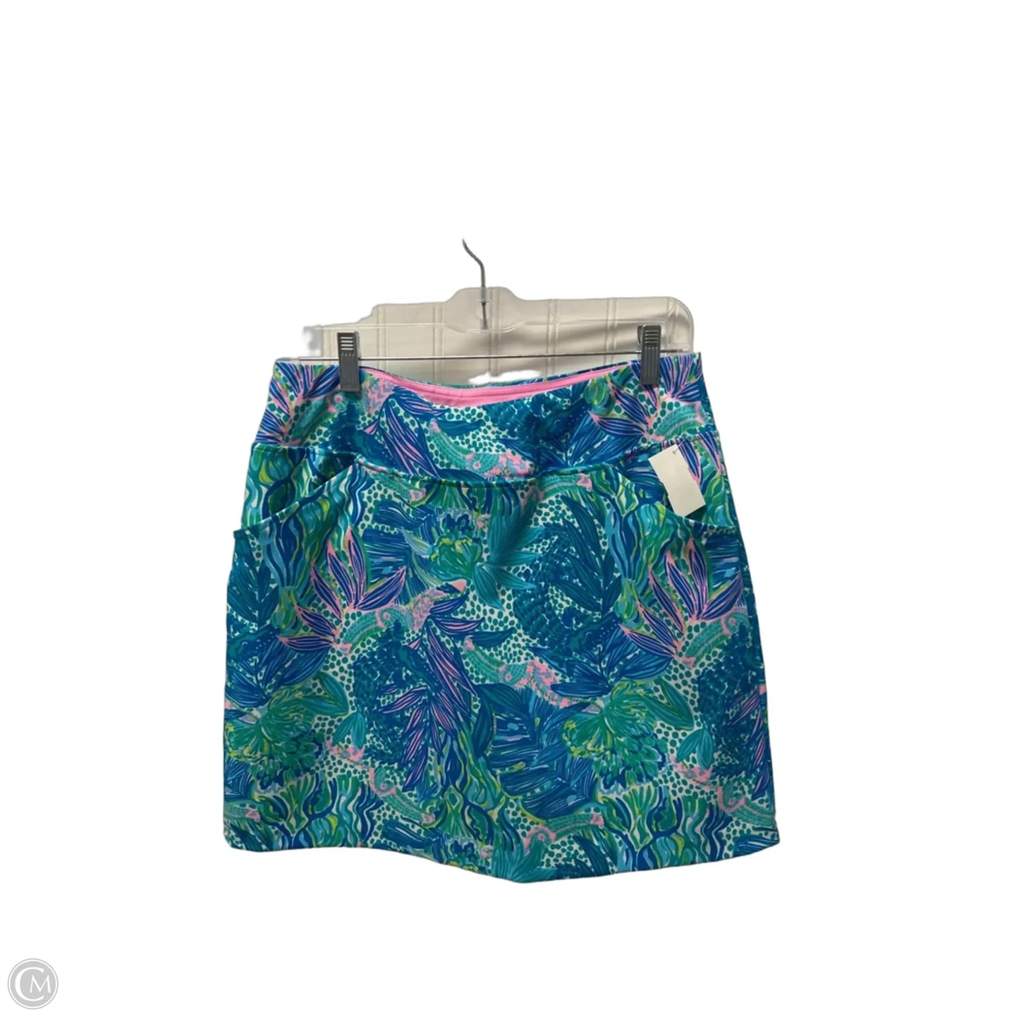 Skort Designer By Lilly Pulitzer In Blue & Pink, Size: S
