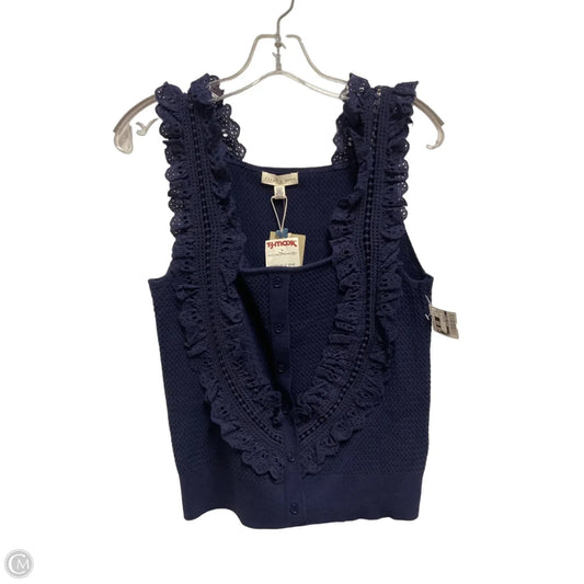 Top Sleeveless By Clothes Mentor In Navy, Size: M