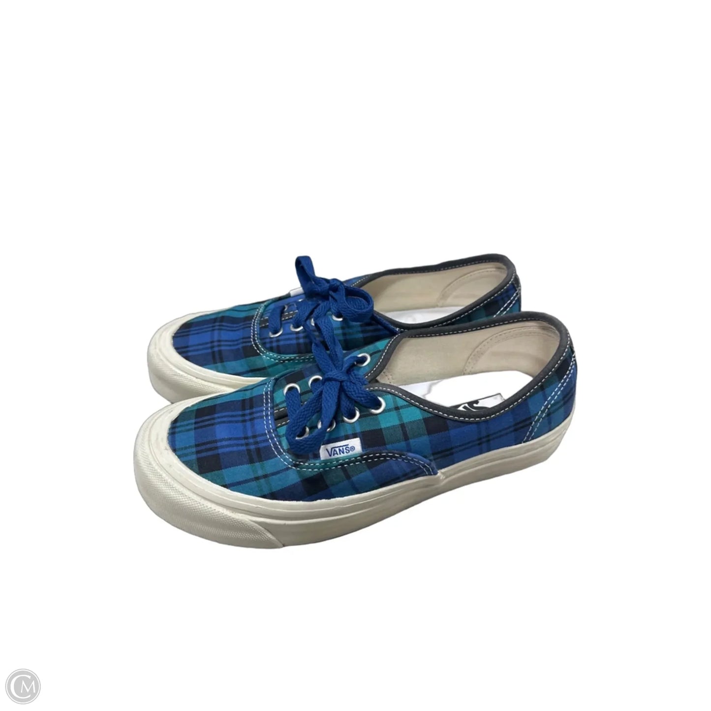 Shoes Flats By Vans In Plaid Pattern, Size: 7