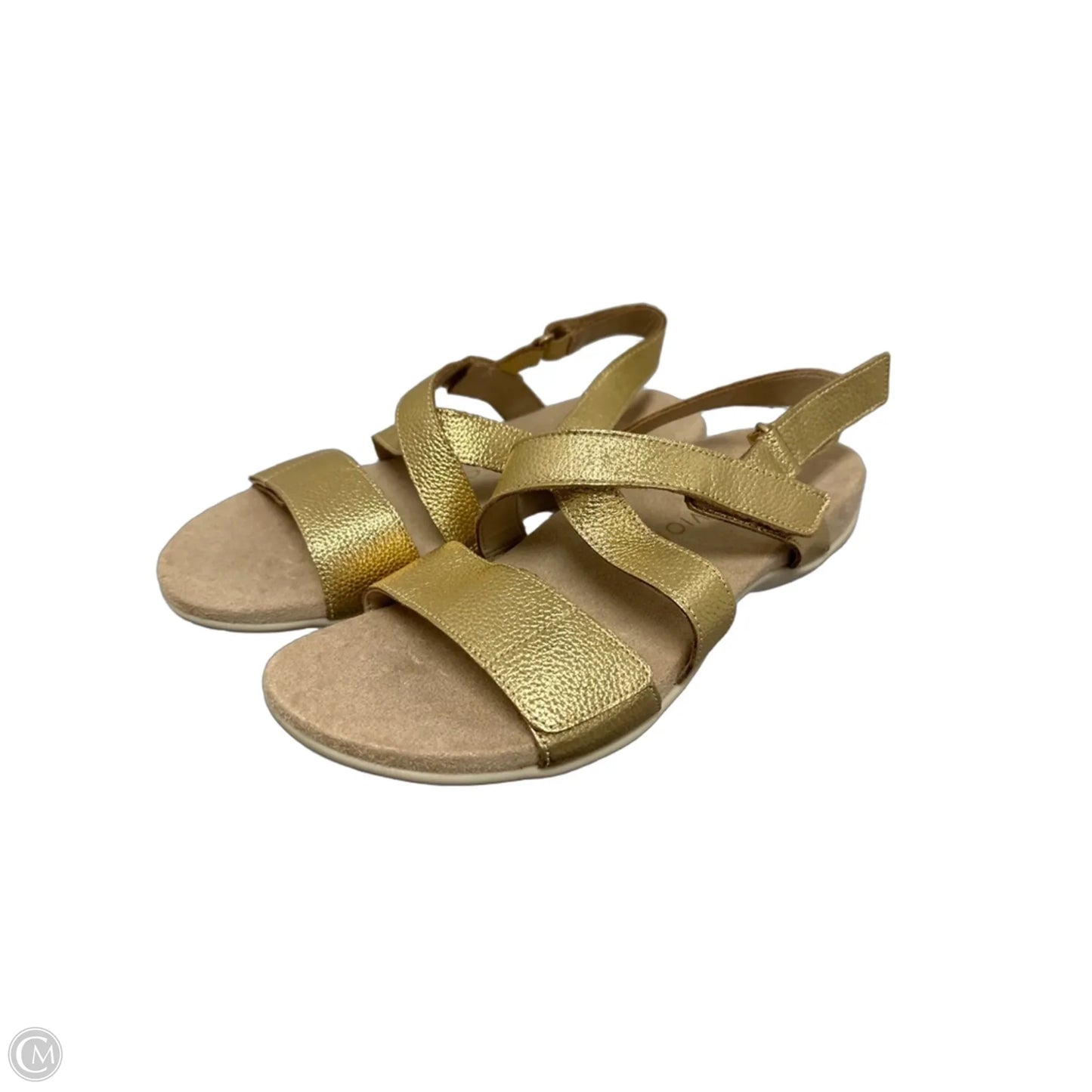 Sandals Flats By Vionic In Gold, Size: 9