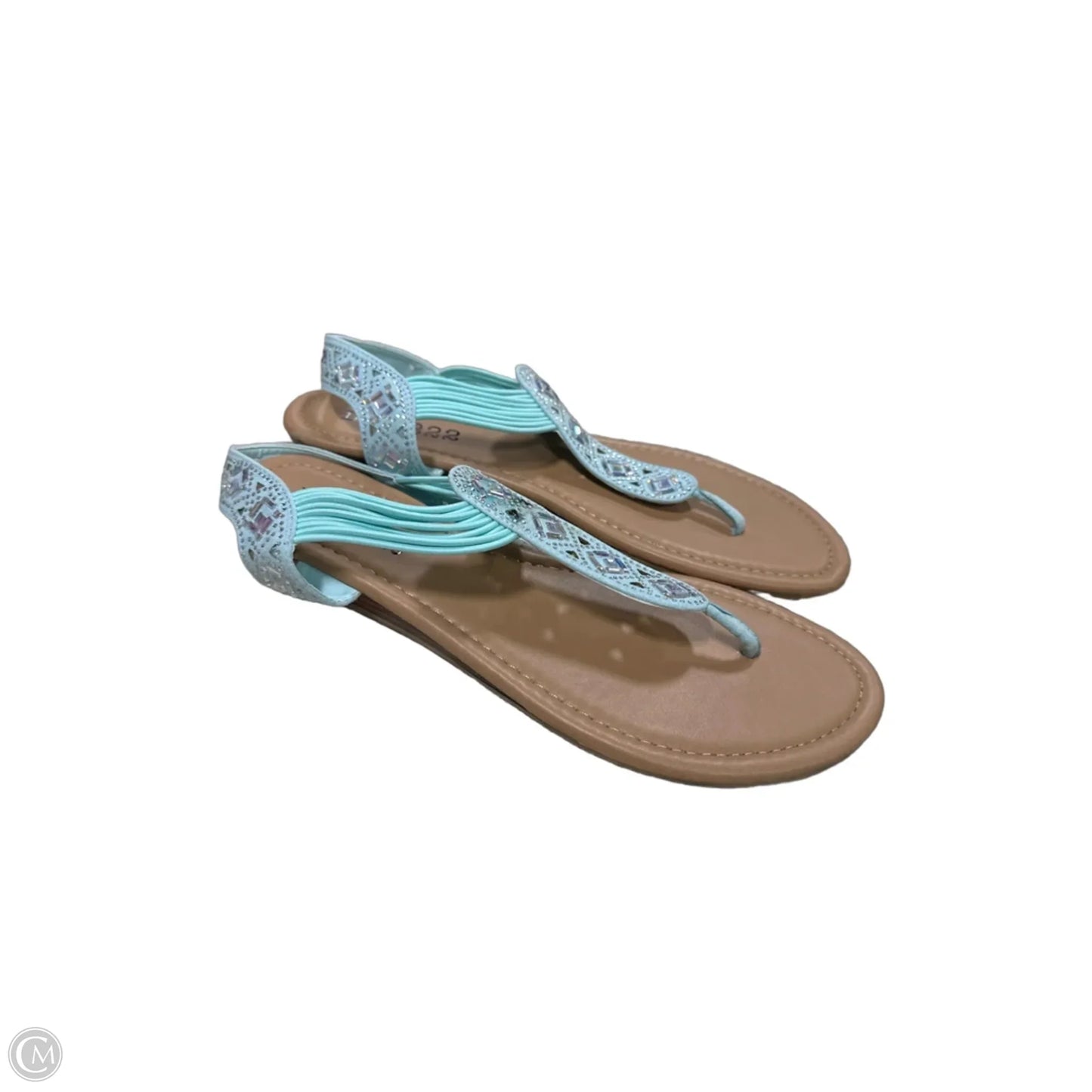 Sandals Flats By Dept 222 In Blue, Size: 8.5