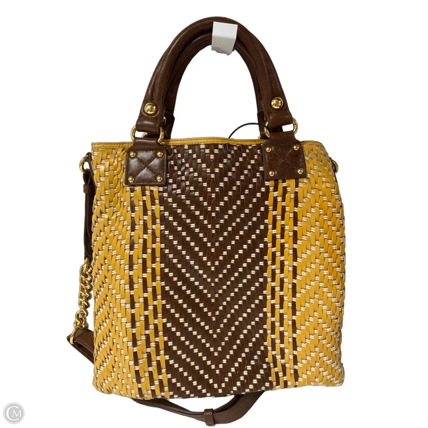 Handbag Leather By Badgley Mischka, Size: Medium