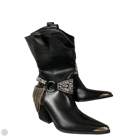 Boots Western By Azalea Wang In Black, Size: 6.5