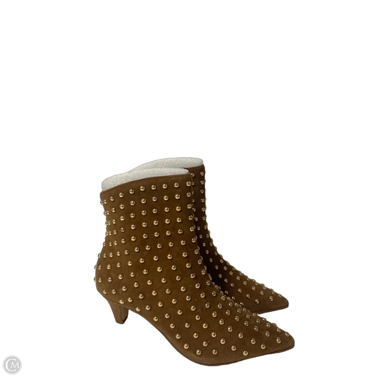 Boots Ankle Heels By Aqua In Tan, Size: 6