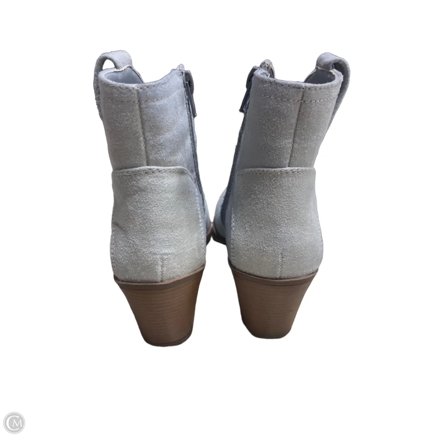 Boots Ankle Heels By Sugar In Grey, Size: 7