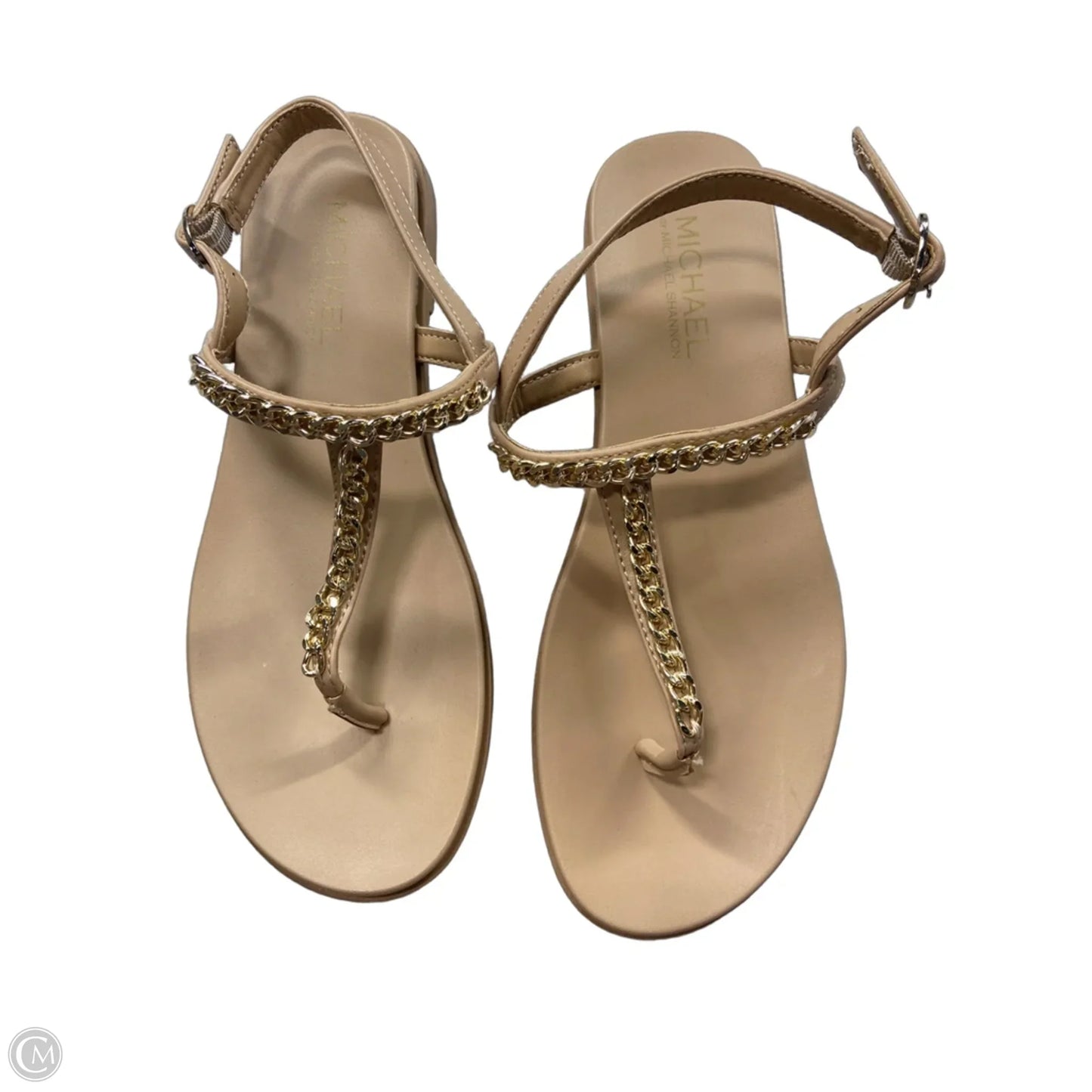 Sandals Flats By Michael Shannon In Tan, Size: 8