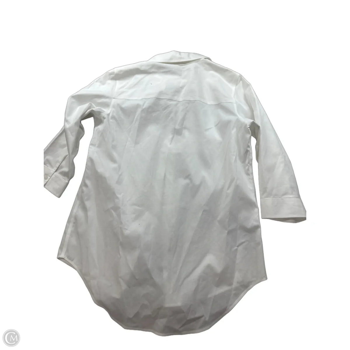 Top Long Sleeve Basic By Chicos In White, Size: S