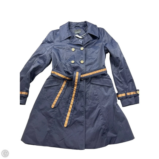 Coat Trench Coat By Cynthia Rowley In Navy, Size: M