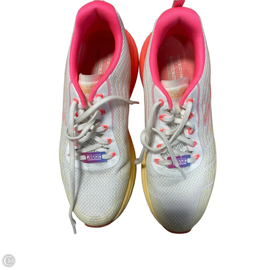 Shoes Athletic By Skechers In Pink & White, Size: 8.5