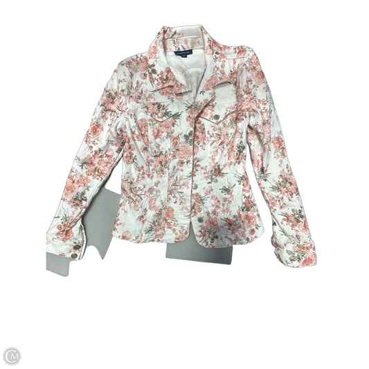 Jacket Denim By Charter Club In White, Size: S