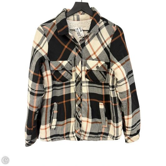 Jacket Shirt By Thread And Supply In Plaid Pattern, Size: L