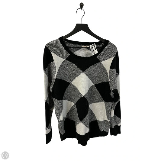Sweater By Maurices In Black & White, Size: 1x