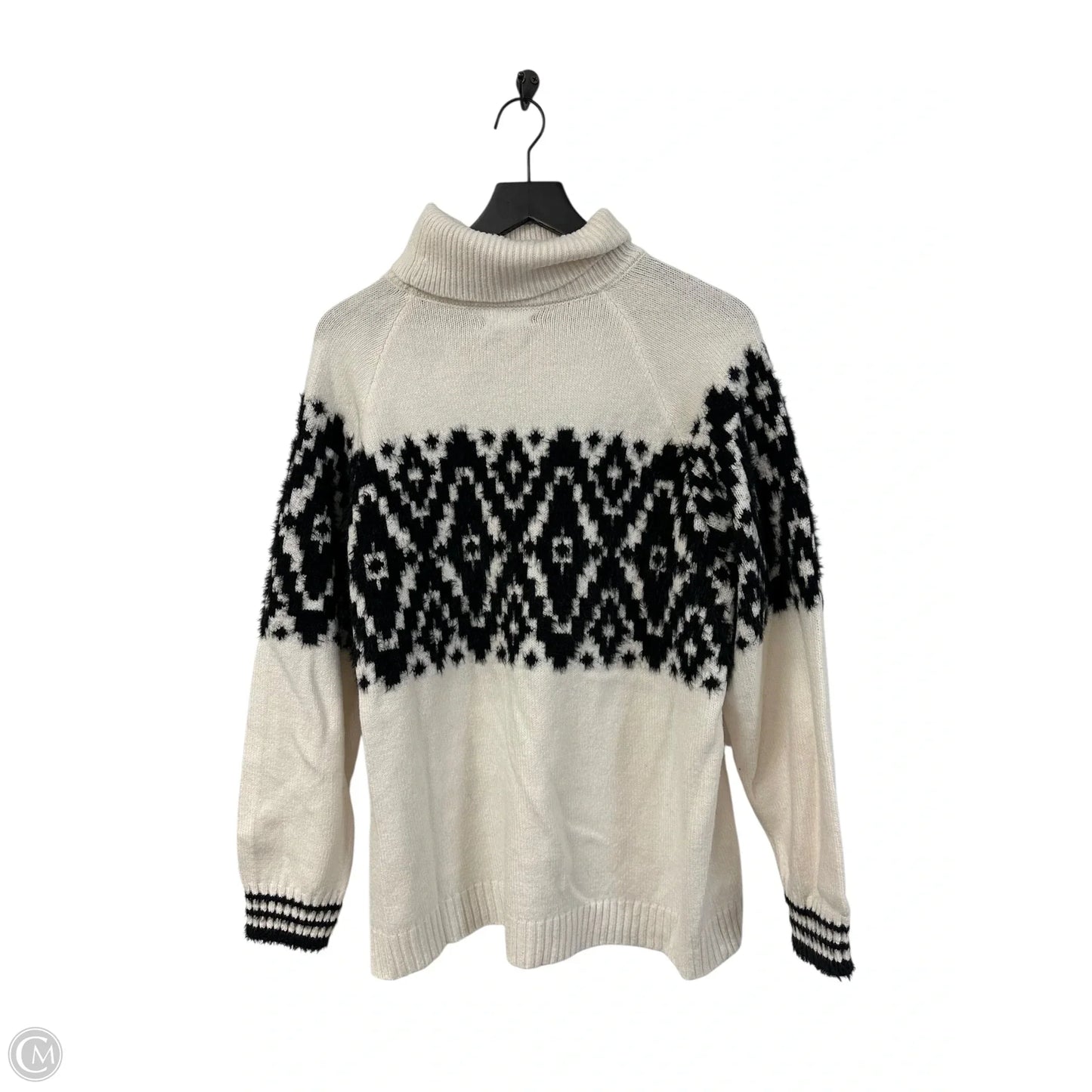 Sweater By Maurices In Black & White, Size: Xxl