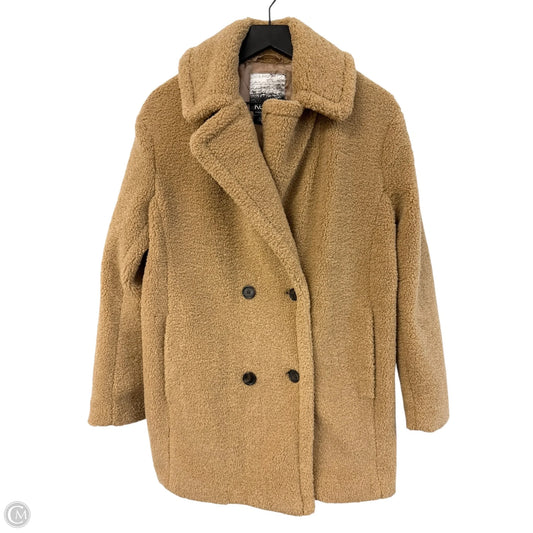 Coat Faux Fur & Sherpa By Kensie In Tan, Size: M