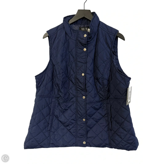 Vest Puffer & Quilted By Clothes Mentor In Blue, Size: 1x