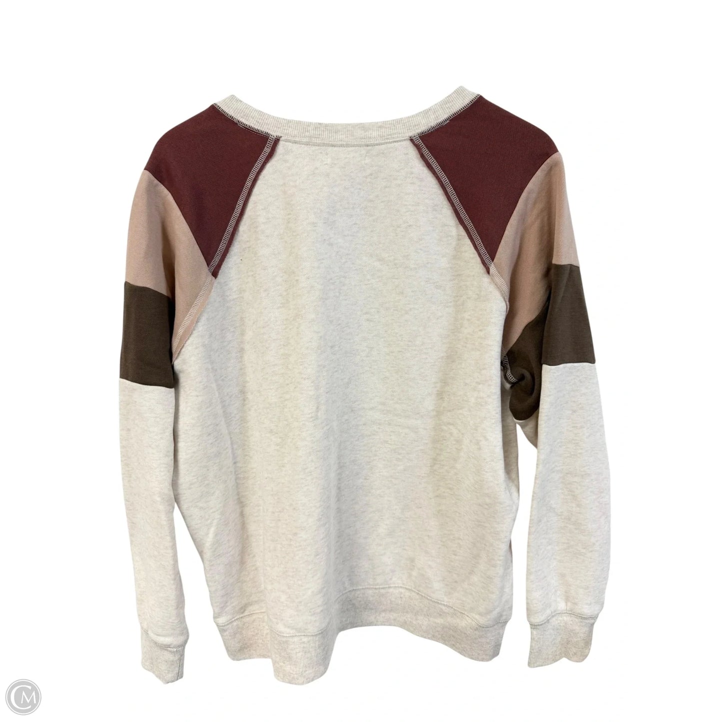Sweatshirt Crewneck By Maurices In Pink & Tan, Size: L