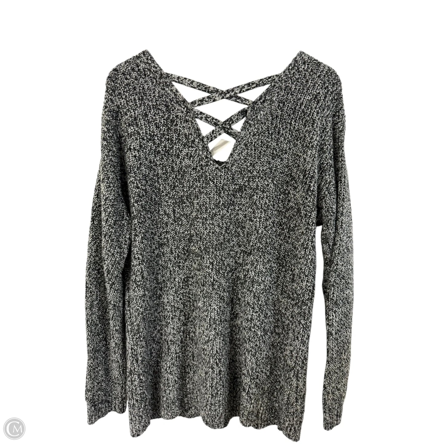 Sweater By Ana In Black & Grey, Size: M