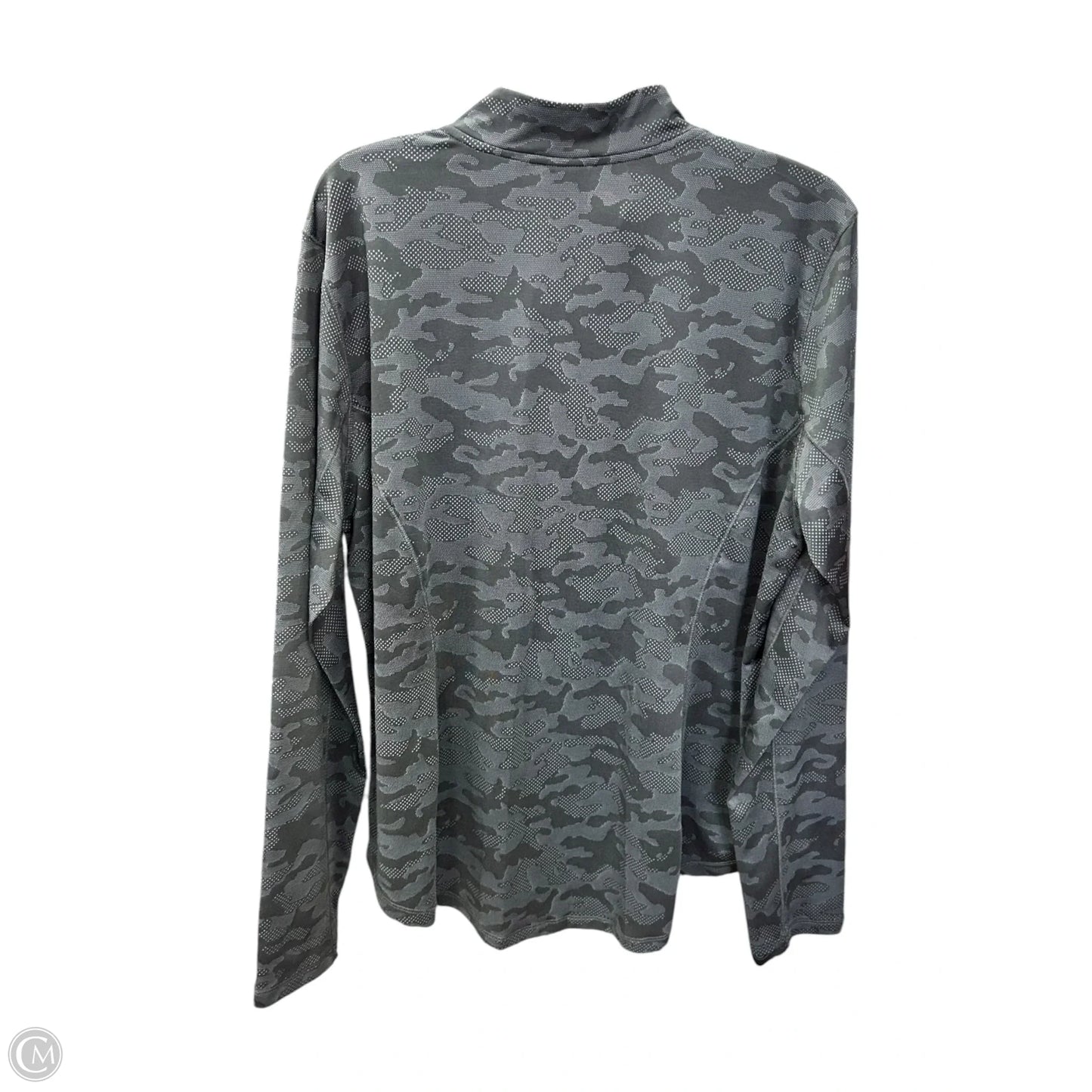 Athletic Top Long Sleeve Crewneck By Spyder In Grey, Size: Xxl