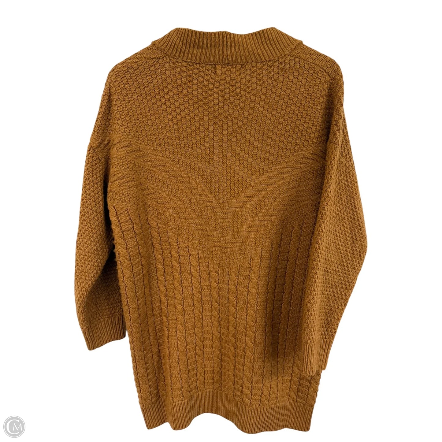 Sweater Cardigan By Dreamers In Tan, Size: S