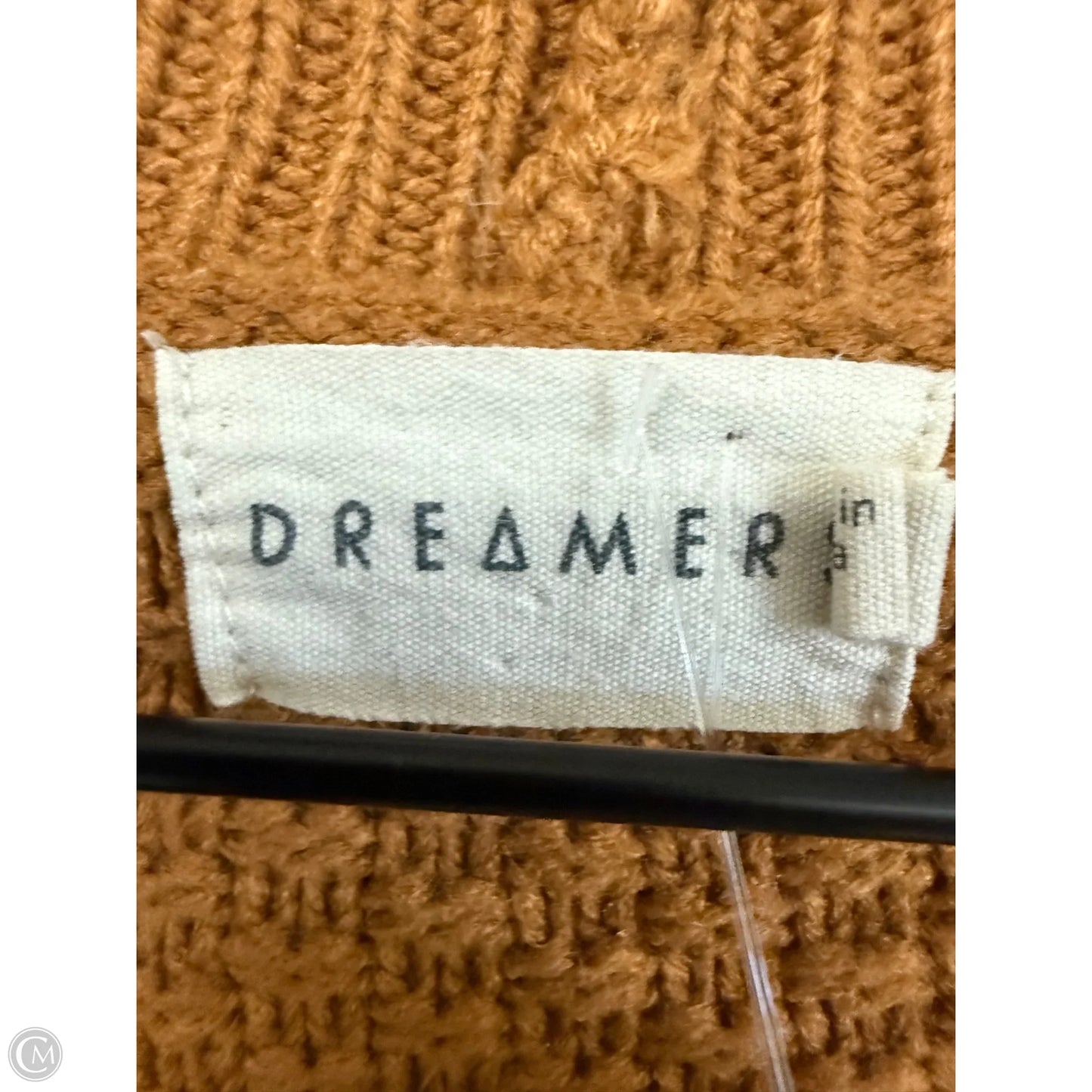 Sweater Cardigan By Dreamers In Tan, Size: S