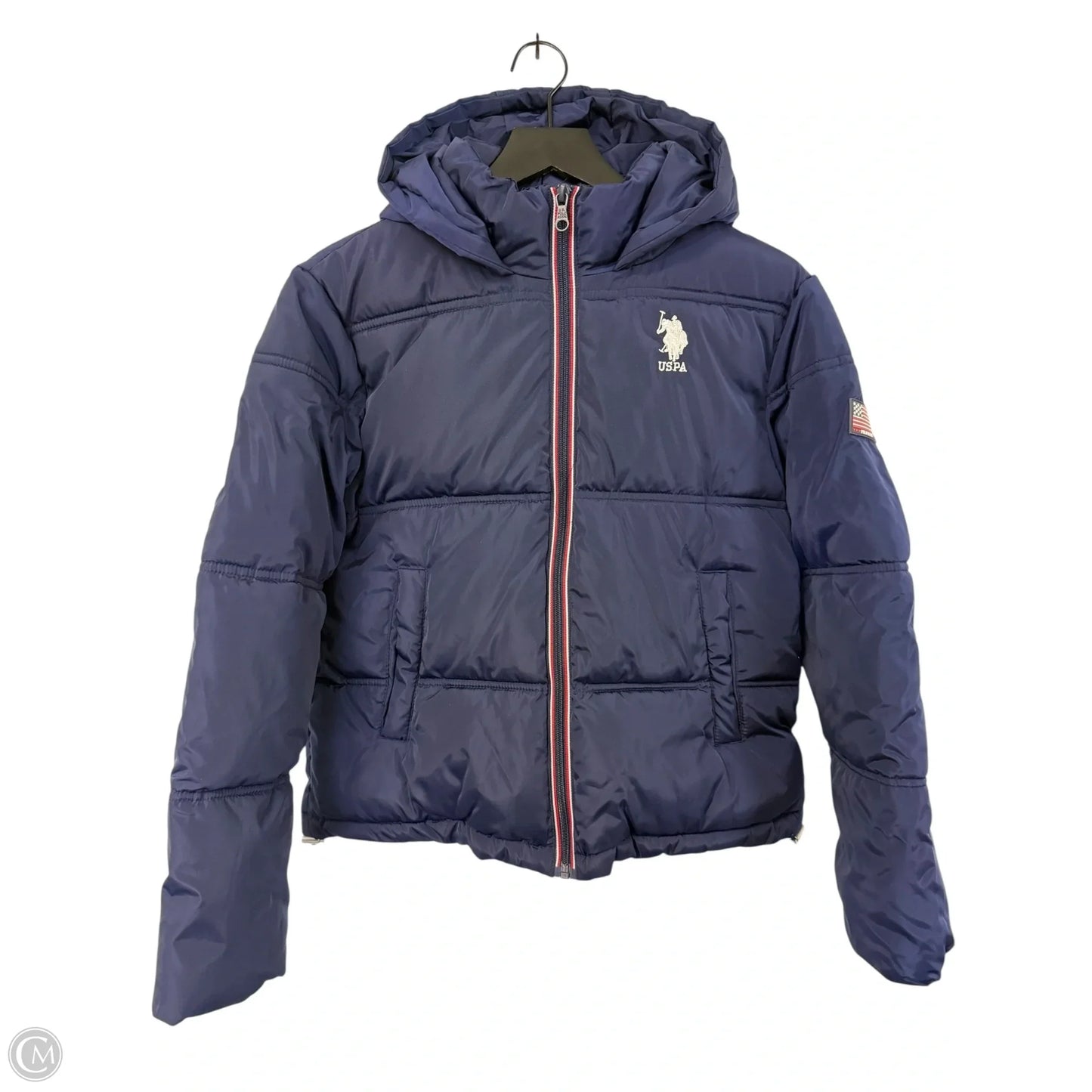 Coat Puffer & Quilted By Us Polo Assoc In Blue, Size: M