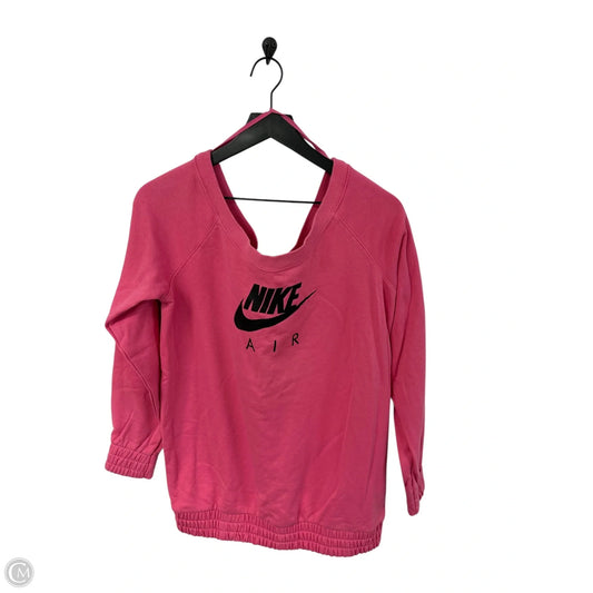 Sweatshirt Crewneck By Nike Apparel In Pink, Size: S