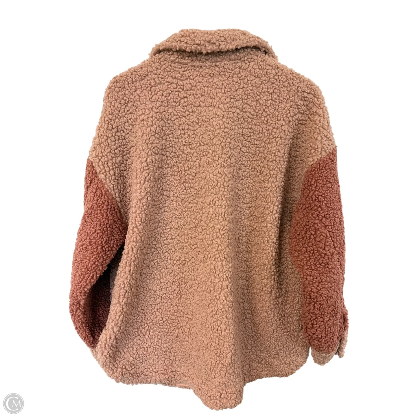 Jacket Faux Fur & Sherpa By Blu Pepper In Pink, Size: M