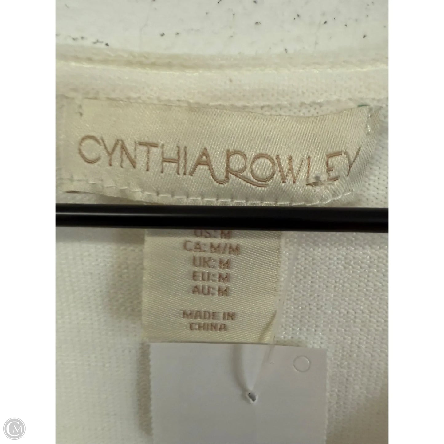 Sweater Short Sleeve By Cynthia Rowley In White, Size: M
