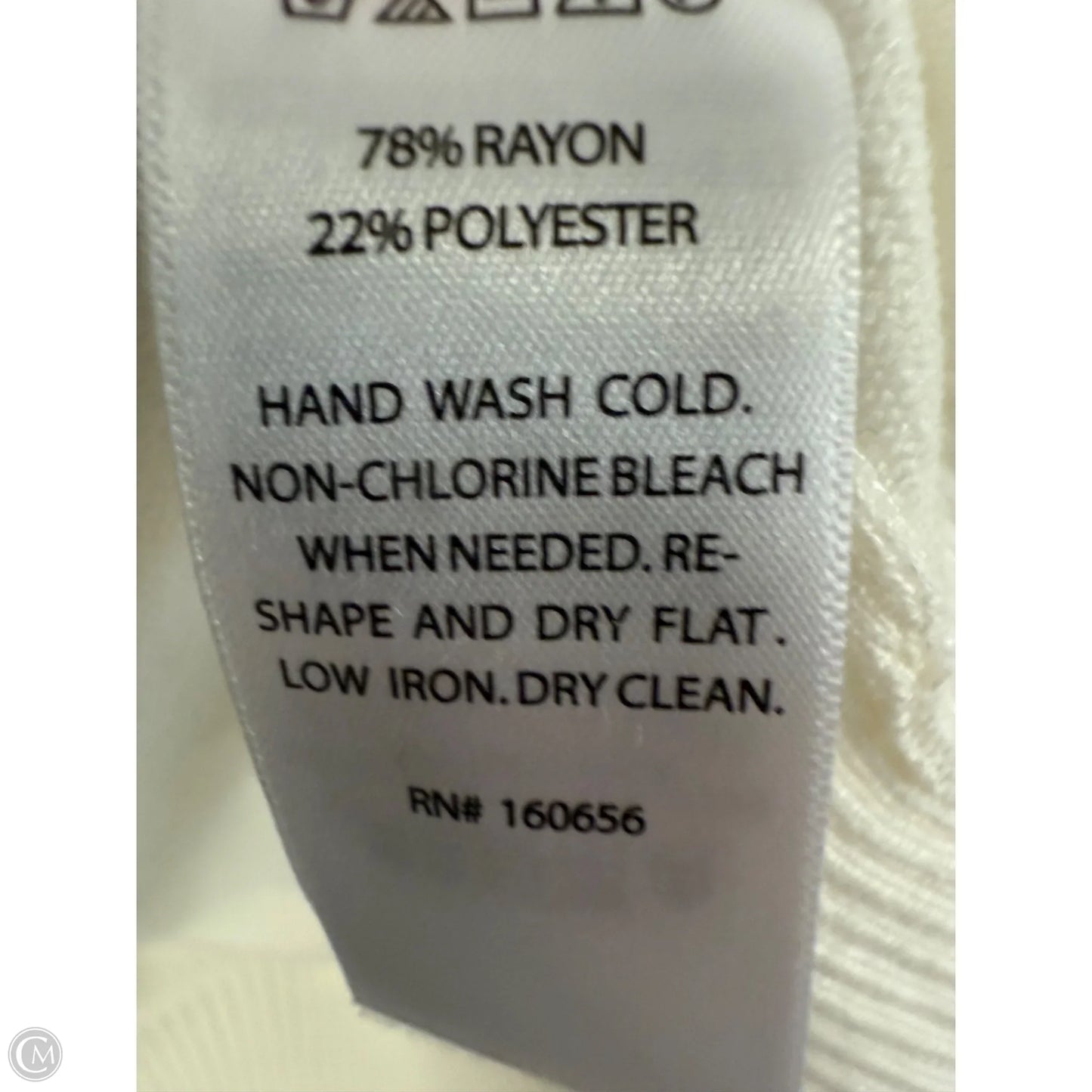 Sweater Short Sleeve By Cynthia Rowley In White, Size: M