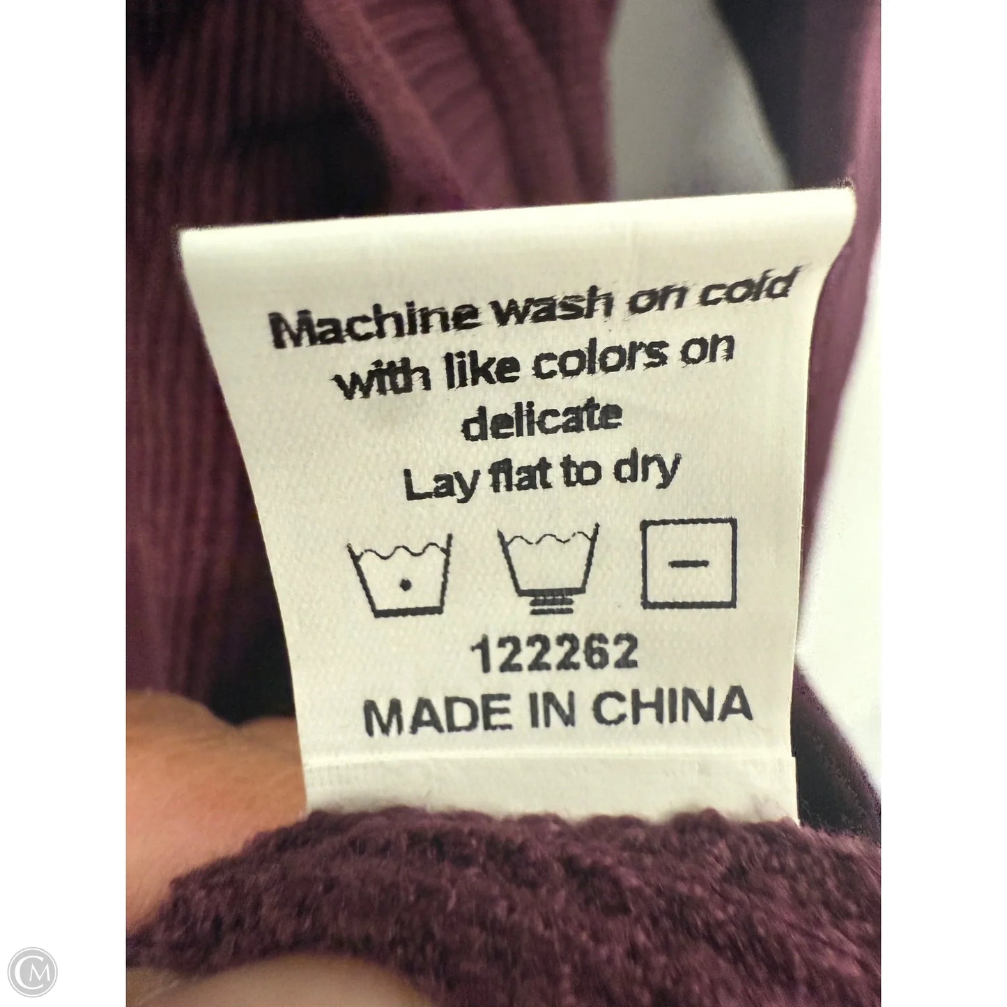 Sweater Cardigan By Cmc In Purple, Size: S