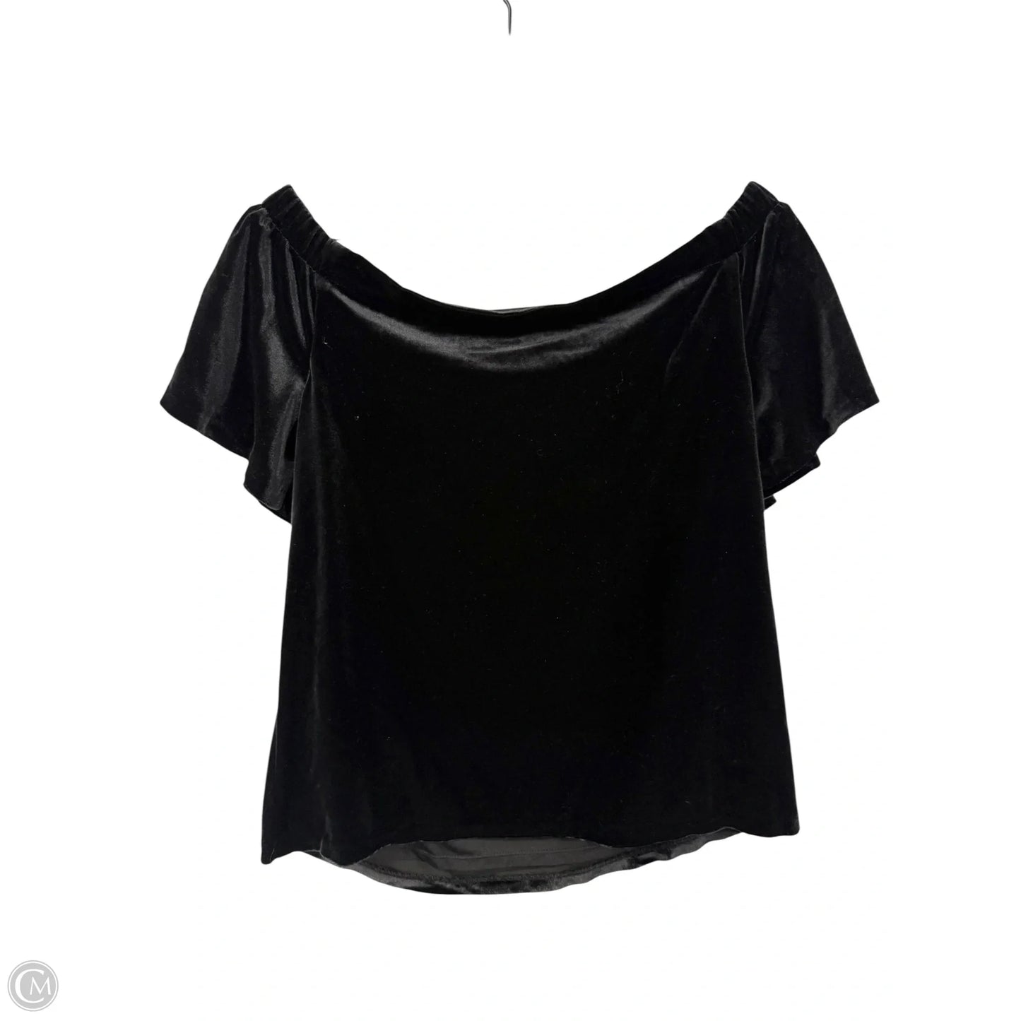 Top Short Sleeve By White House Black Market In Black, Size: S