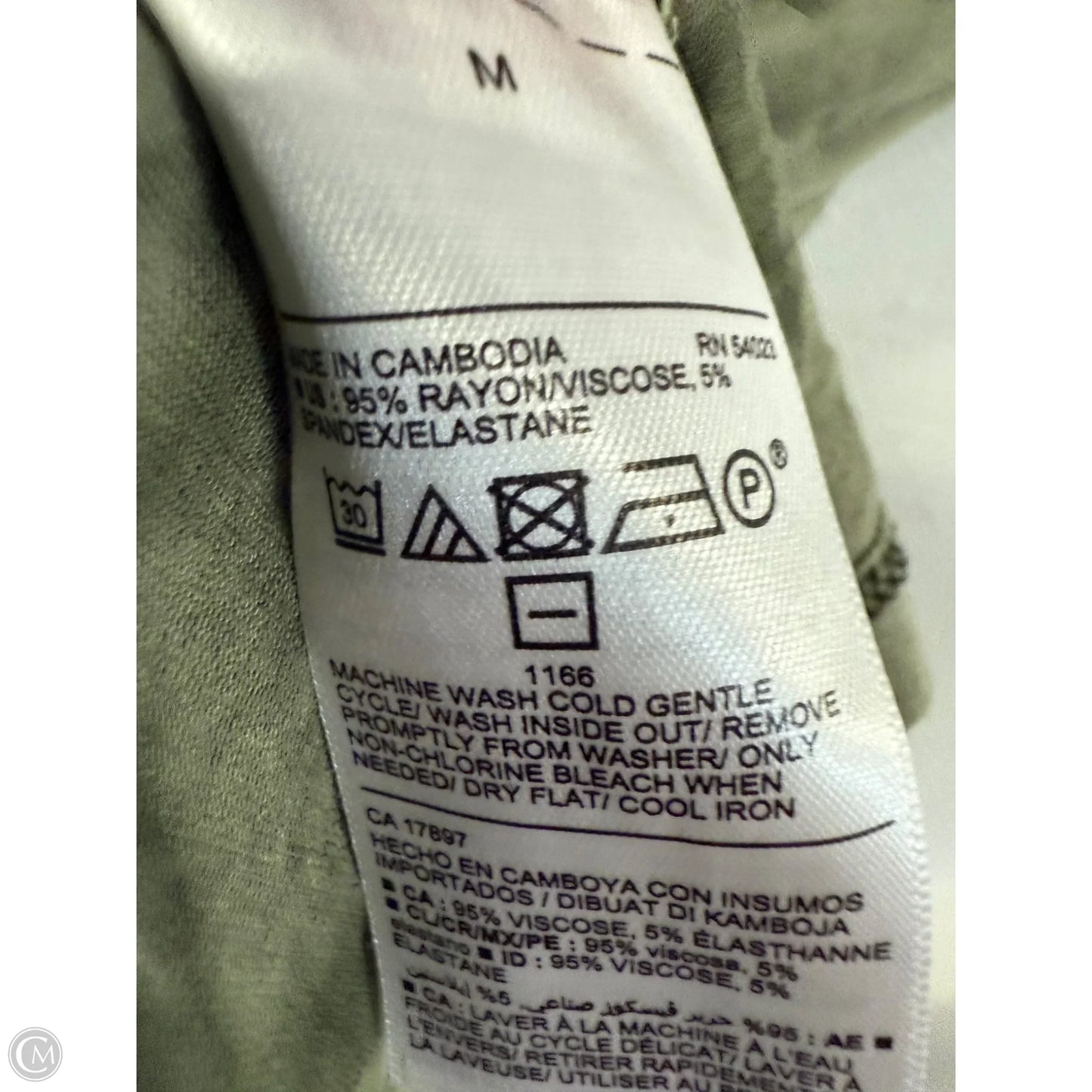 Top Short Sleeve By Old Navy In Green, Size: M