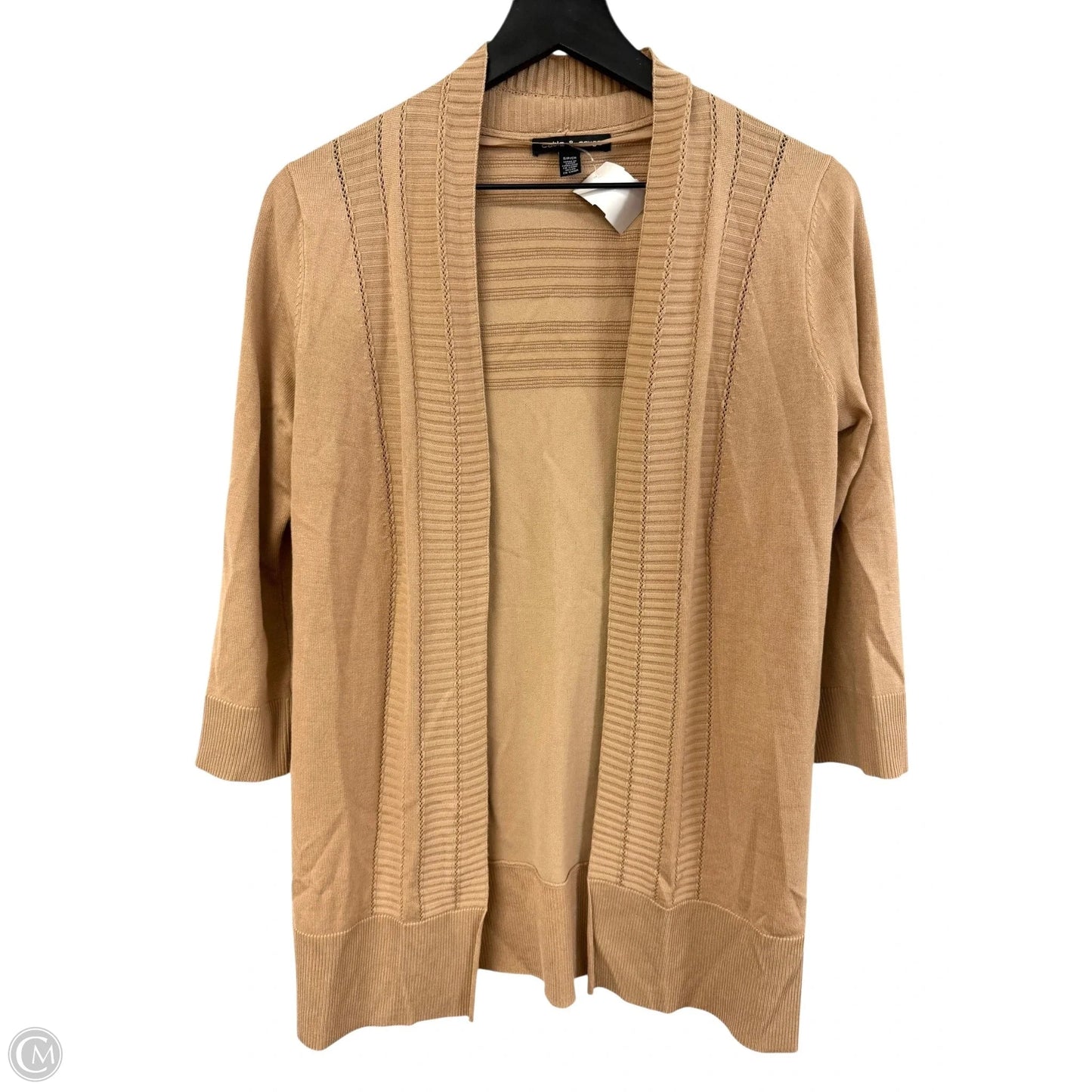 Cardigan By Cable And Gauge In Tan, Size: S