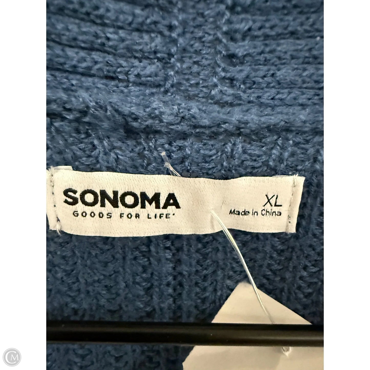 Sweater Cardigan By Sonoma In Blue, Size: Xl