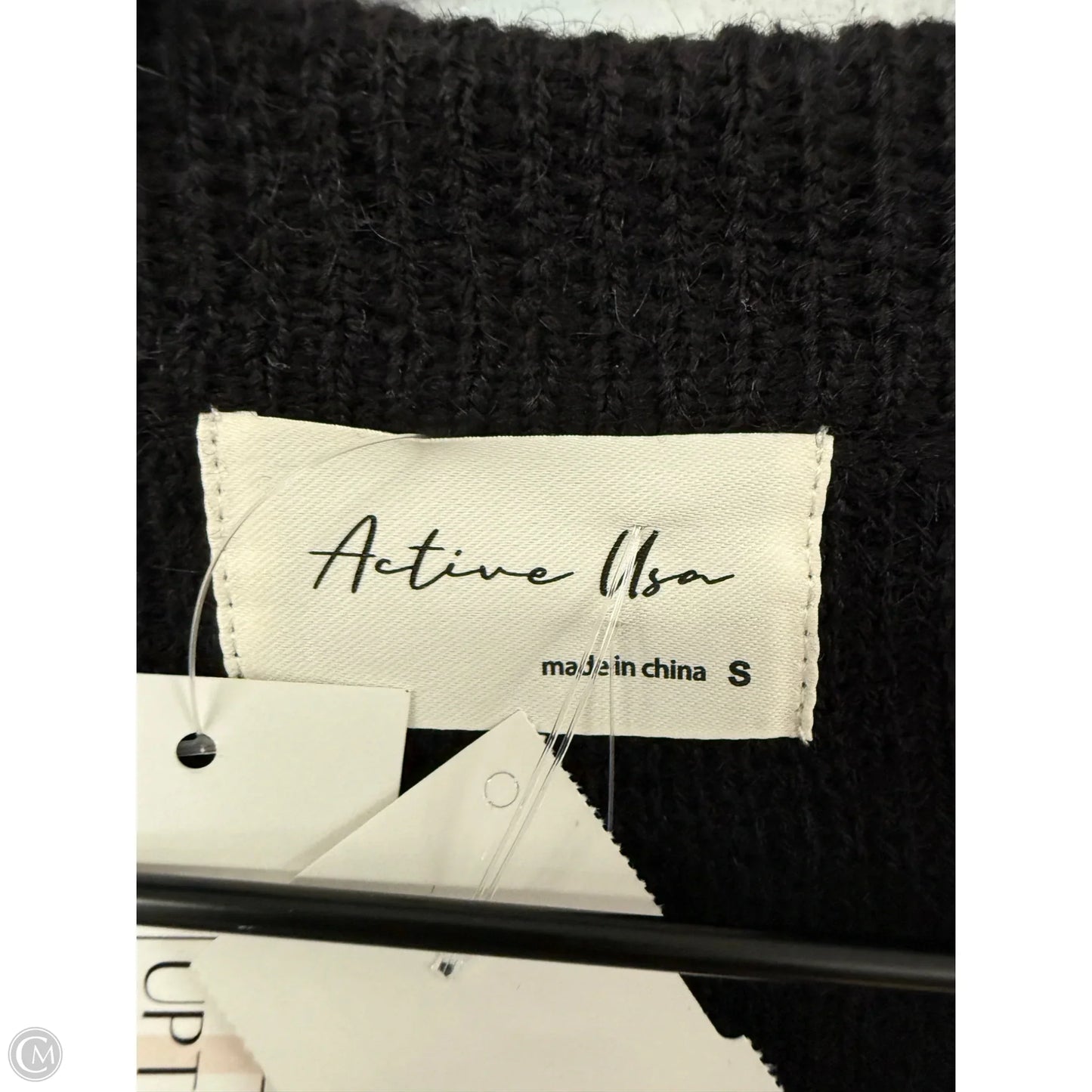 Sweater Cardigan By Active Usa In Black, Size: S