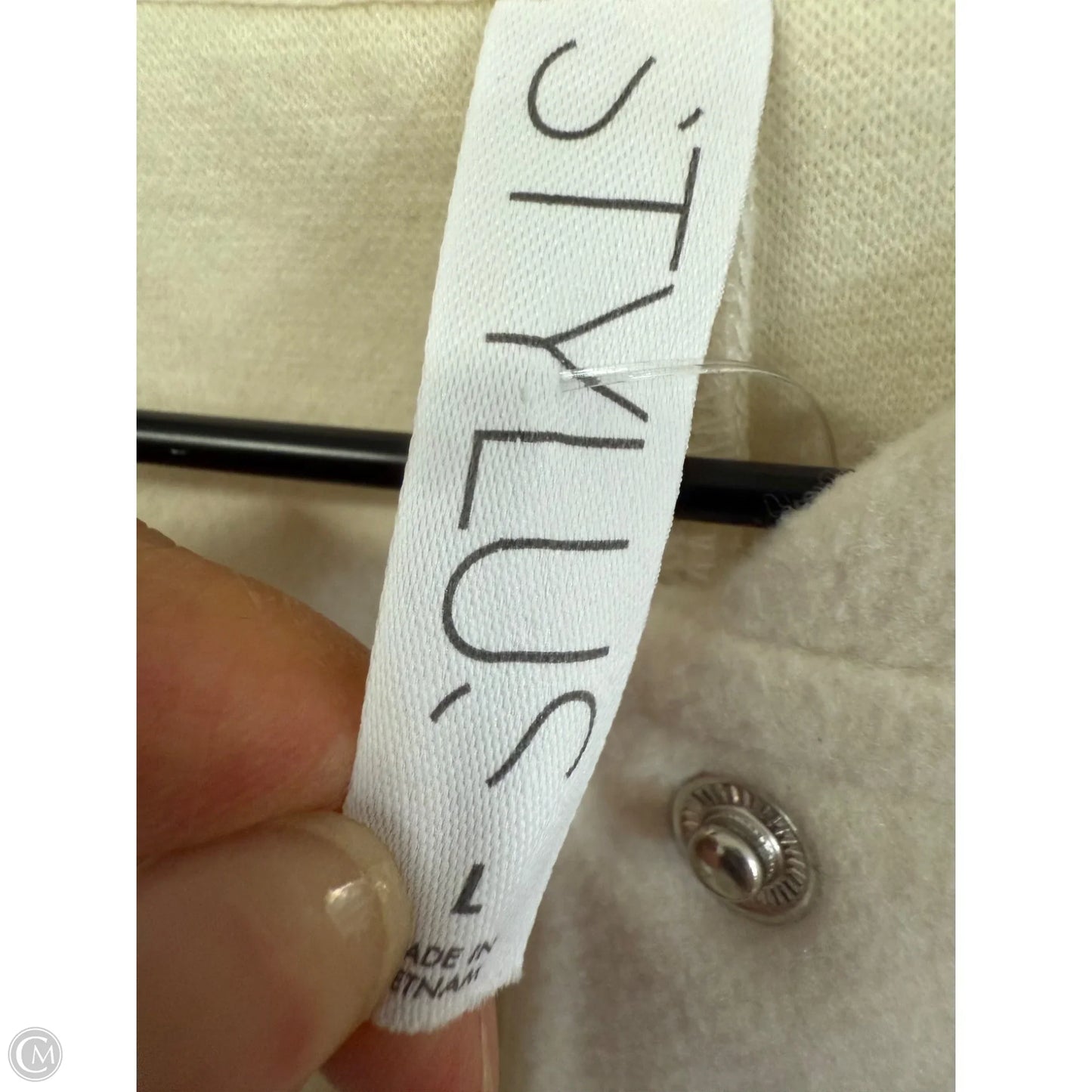Jacket Other By Stylus In White, Size: L