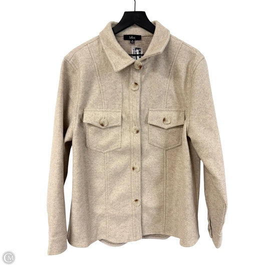 Jacket Shirt By Lulus In Beige, Size: M