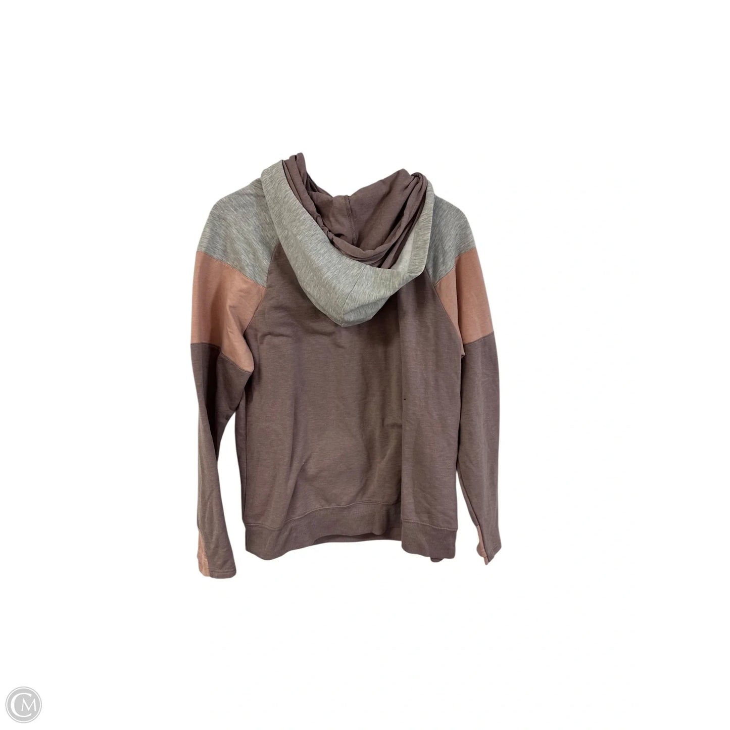 Sweatshirt Hoodie By Maurices In Grey & Purple, Size: L