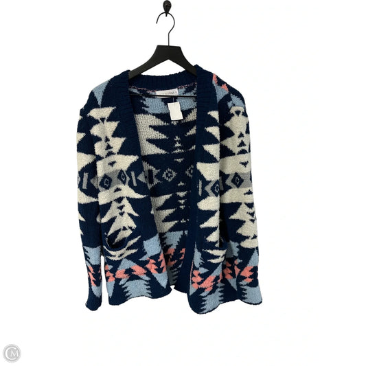 Sweater Cardigan By Clothes Mentor In Multi-colored, Size: M