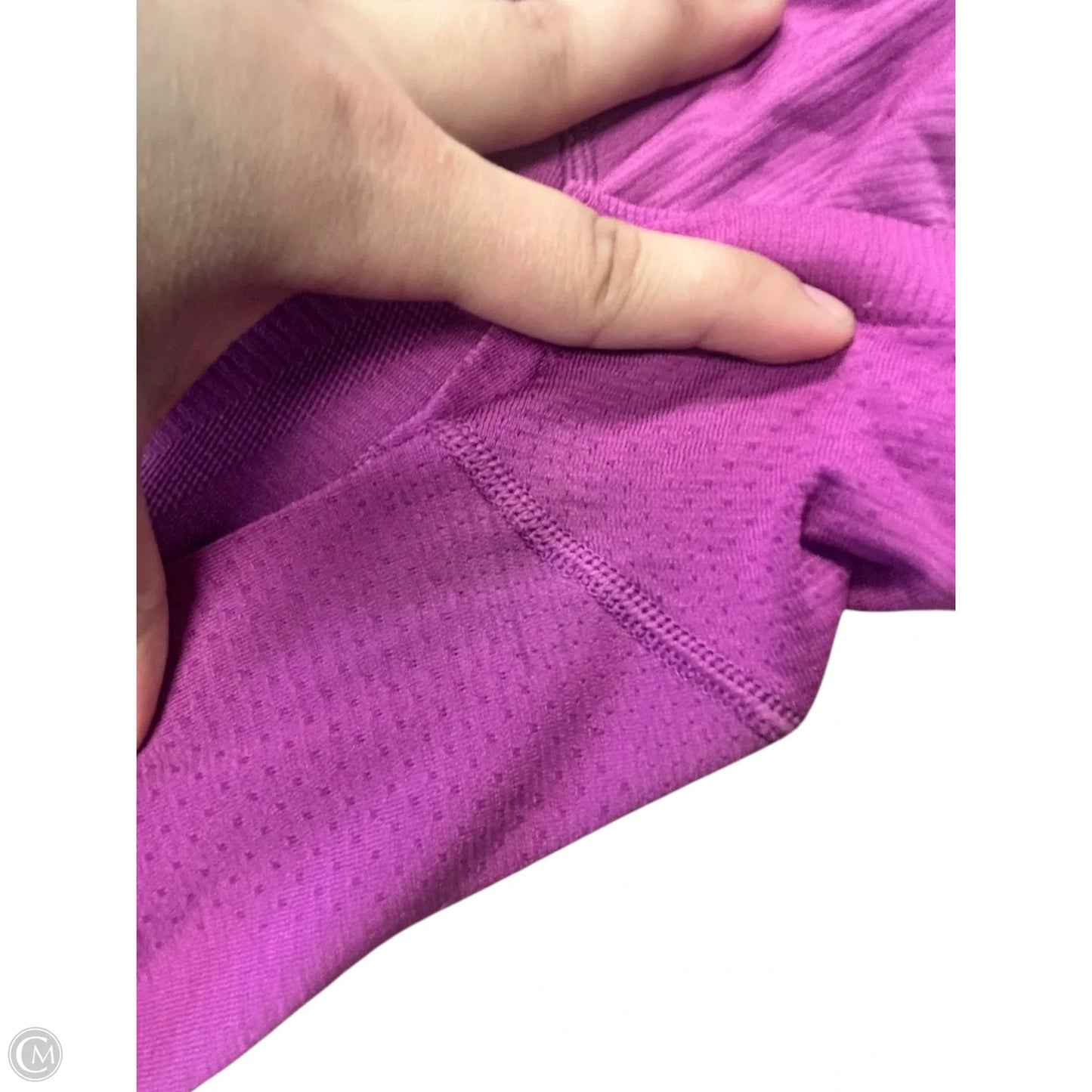 Athletic Top Short Sleeve By Lululemon In Purple, Size: 10