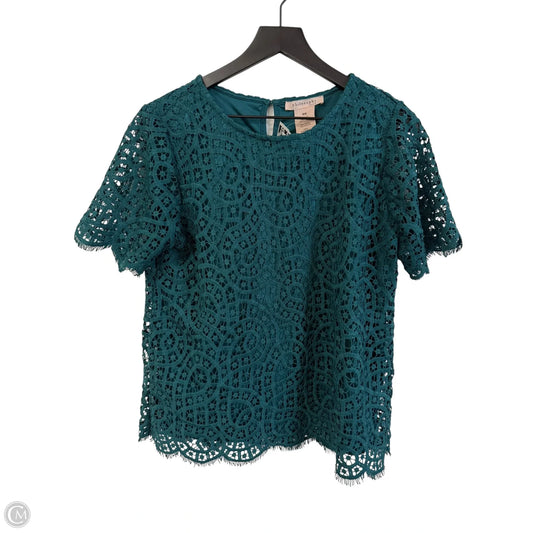 Top Short Sleeve By Philosophy In Green, Size: M