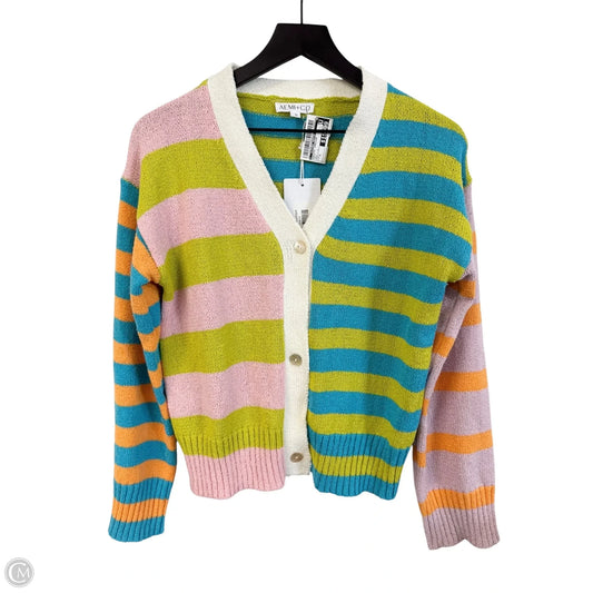 Sweater Cardigan By Clothes Mentor In Multi-colored, Size: S
