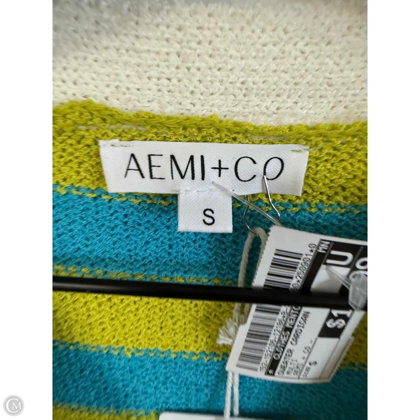 Sweater Cardigan By Clothes Mentor In Multi-colored, Size: S