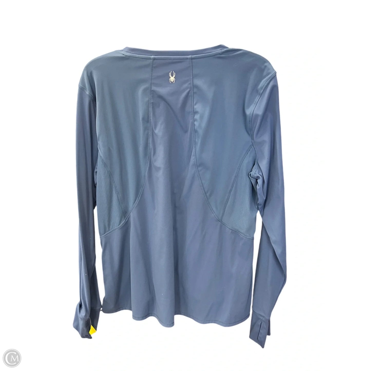 Athletic Top Long Sleeve Crewneck By Spyder In Blue, Size: Xxl