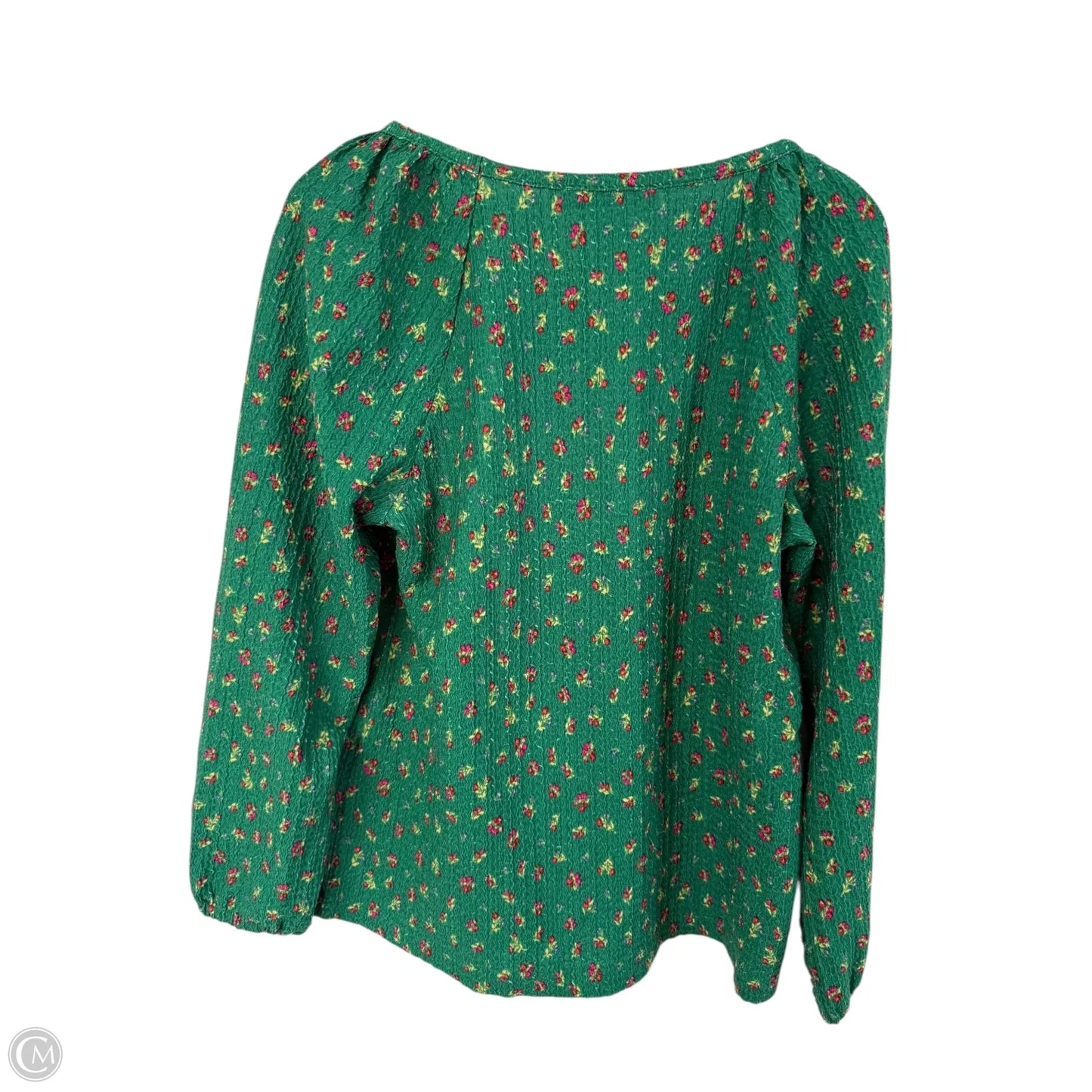 Top Long Sleeve By Loft In Green, Size: L