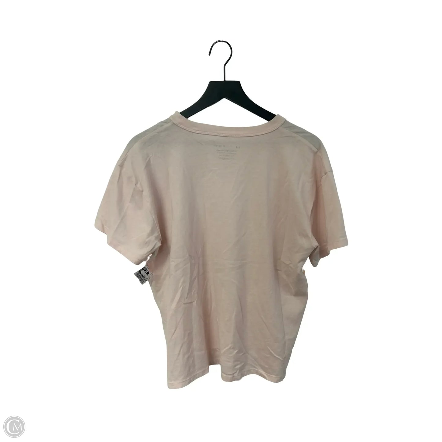 Athletic Top Short Sleeve By Under Armour In Pink, Size: L