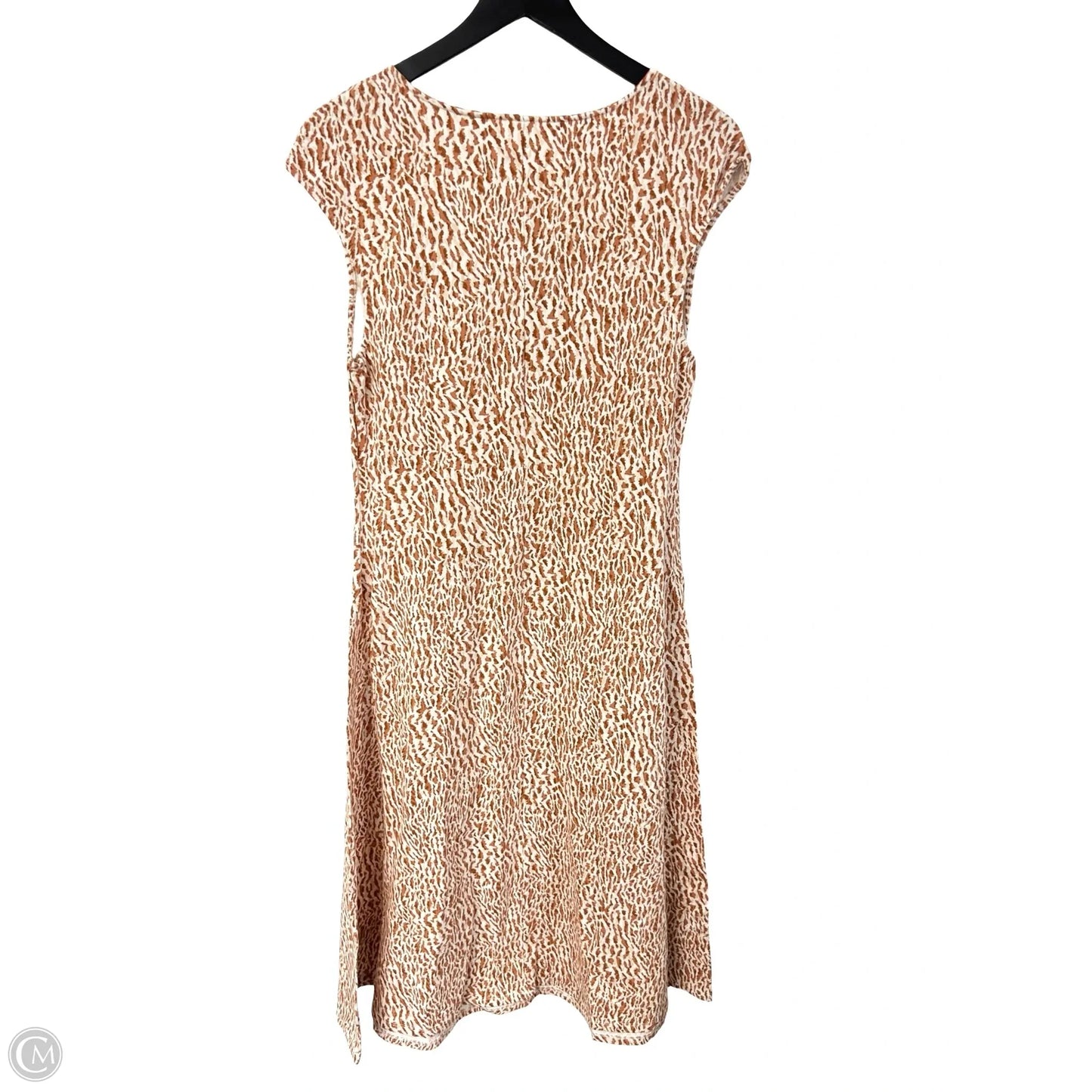 Dress Casual Maxi By Old Navy In Brown & White, Size: L