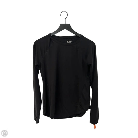 Athletic Top Long Sleeve Crewneck By Tek Gear In Black, Size: S