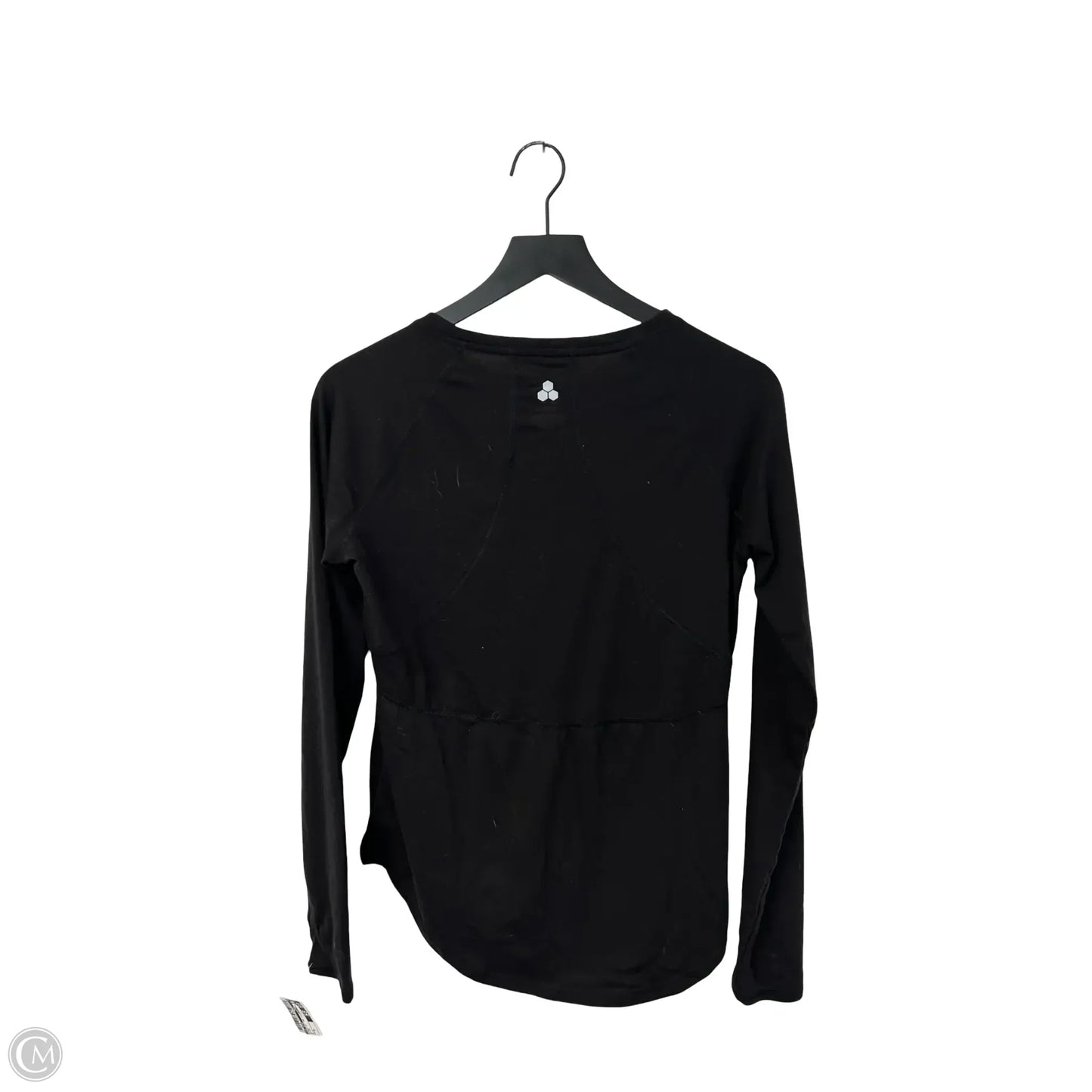 Athletic Top Long Sleeve Crewneck By Tek Gear In Black, Size: S