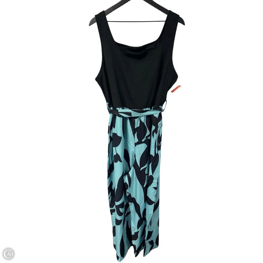 Jumpsuit By Emery Rose In Black & Green, Size: 4x